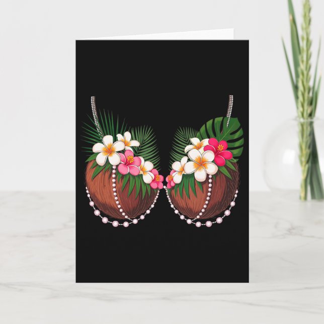 Carte Costume d'Halloween Soutien-gorge de noix de coco  (Devant)