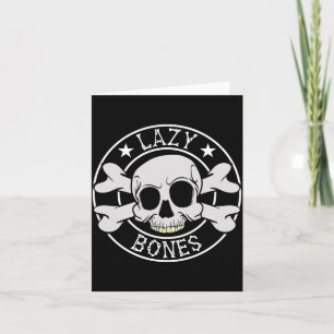 Carte Costume d'Halloween squelette Lazy Bones Horreur
