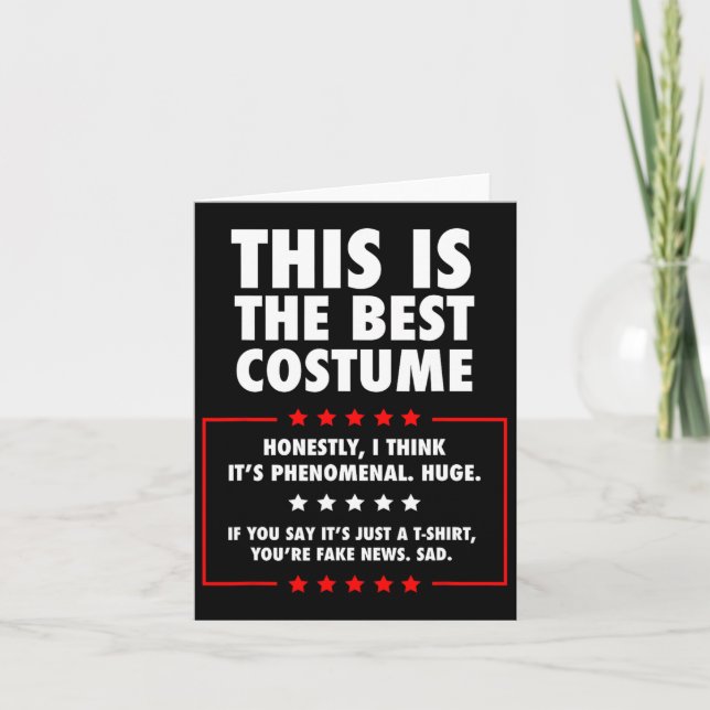 Carte Costume d'Halloween Trump (Devant)