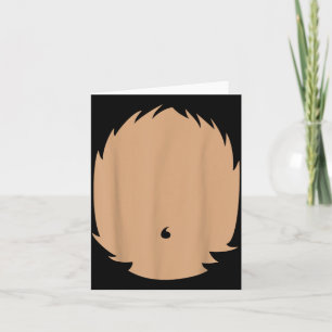 Carte Costume DIY Halloween Ventre d'Animal Blaireau Pan