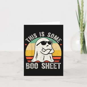 Carte Costume Fantôme Halloween Vintage Hommes Femmes