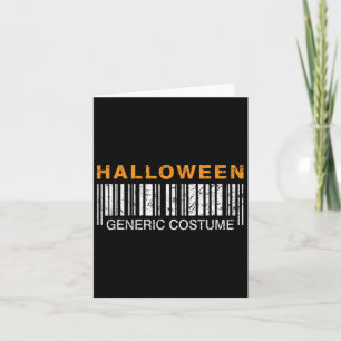 Carte Costume générique d'Halloween drôle 