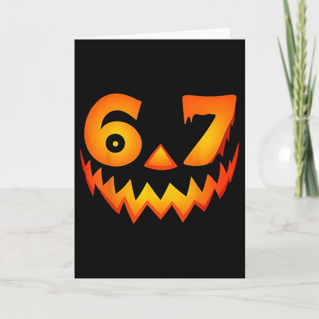 Carte Costume Halloween 67 Six Seven pour étudiants ense (Devant)