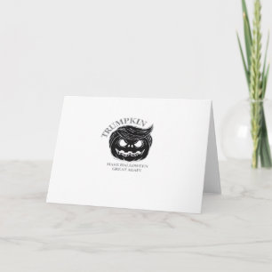 Carte Costume Halloween Trumpkin drôle & mignon Hallowee