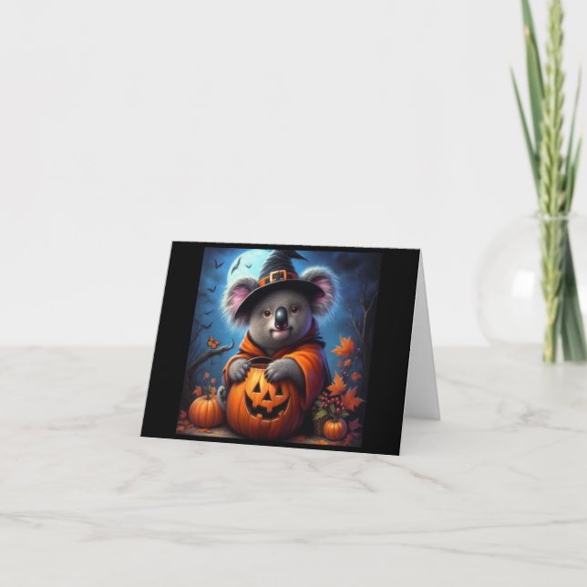 Carte Costume Koala Halloween (Devant)