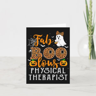 Carte Costume Léopard Halloween Pour Thérapiste Physique