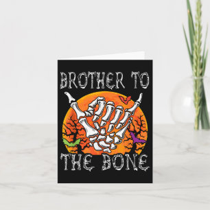 Carte Costume Lune D'Halloween Frone Skeleton Ha
