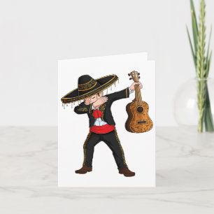 Carte Costume Mexicain Mariachi Dab Charro Sombrero Cinc