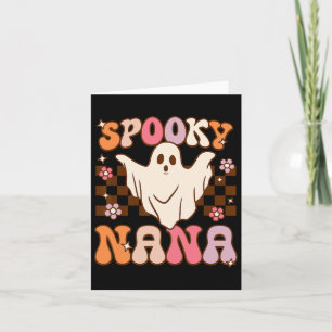 Carte Costume Nana Éffrayant pour Halloween Super rétro