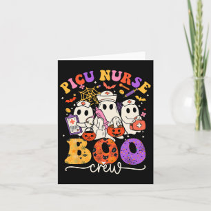Carte Costume Picu Boo Crew Funny Nurse Ghost Halloween