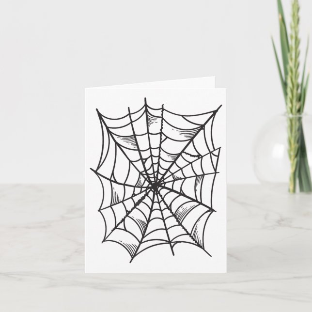 Carte Costume Web Spider And Spider _ Halloween Easy Gif (Devant)