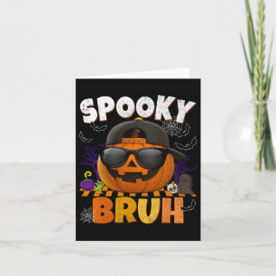 Carte Costumes d'Halloween éffrayant Bruh Cool Jack-o'-l