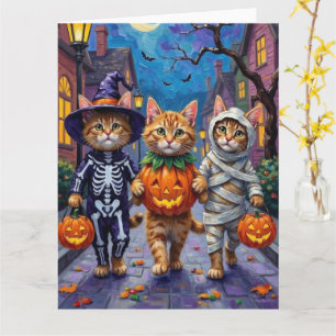 Carte Costumes d'Halloween pour chats perses