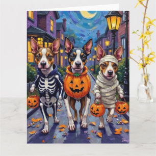 Carte Costumes d'Halloween pour chiens Terrier de la bai
