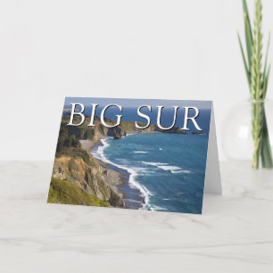 Carte Côte de Big Sur Californie Joyeux Anniversaire