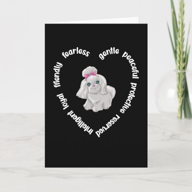 Carte Coton de Tulear Lover Coton de Tulear Chien Propri (Devant)
