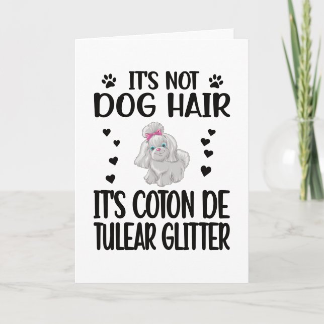 Carte Coton de Tulear Lover Coton de Tulear Dog Owner (Devant)