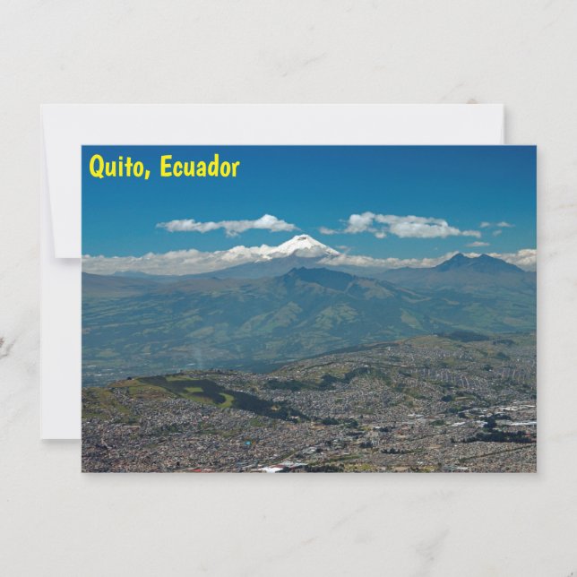 Carte Cotopaxi & Quito (Devant)