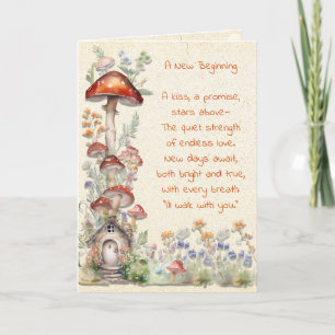 Carte Cottage Core Félicitations sur votre mariage Perso