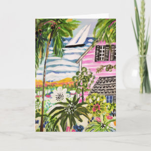 Carte Cottage rose sur la baie I