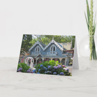Carte Cottage victorien en Bleu - Martha's Vineyard