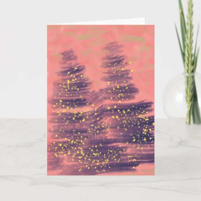 Carte Cotton Candy Vinterscape Holiday Art Card (Devant)