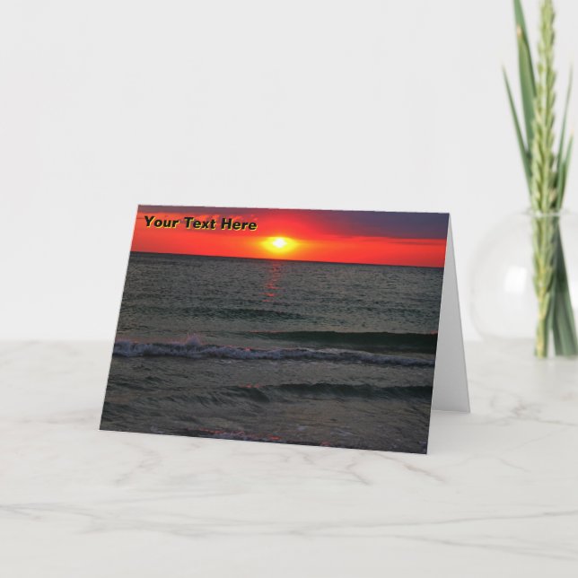 Carte Couché de soleil de Floride (Devant)