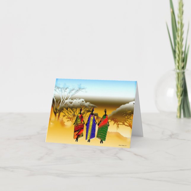 Carte Coucher de soleil africain (Devant)