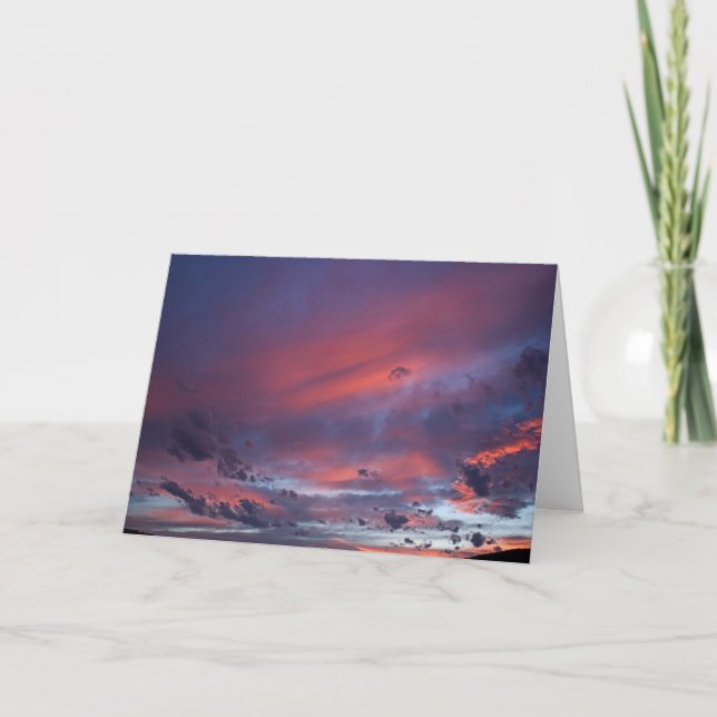 Carte Coucher de soleil au-dessus d'or (Devant)