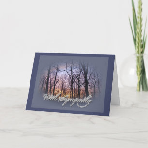 Carte Coucher de soleil dans les bois