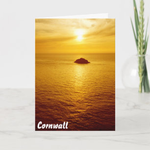 Carte coucher de soleil de Cornwall