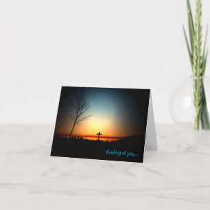 Carte Coucher de soleil de Floride avec croix