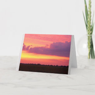 Carte Coucher de soleil magnifique