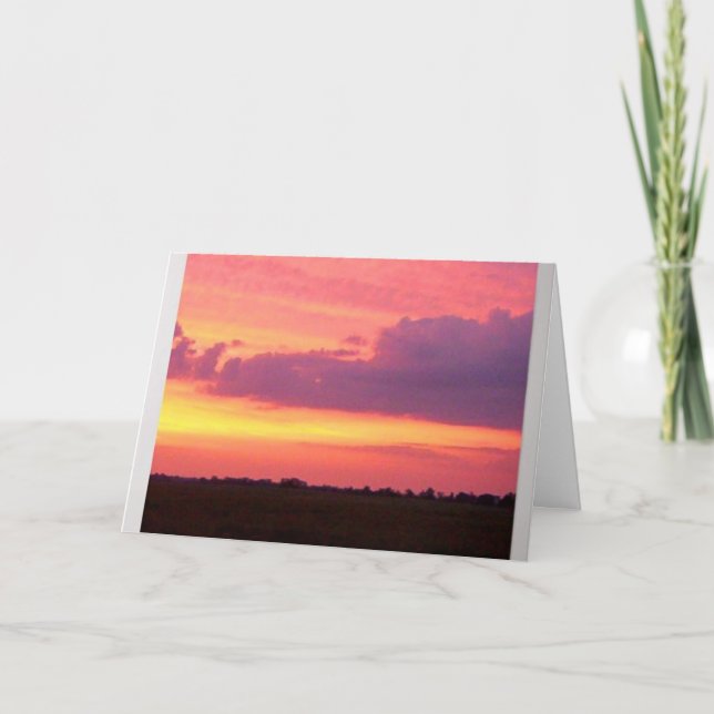 Carte Coucher de soleil magnifique    (Devant)