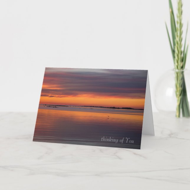 Carte Coucher de soleil par la mer CC0158 Sympathy (Devant)