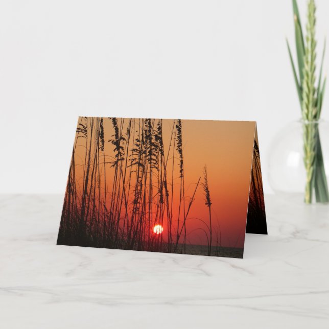 Carte Coucher de soleil parfait - Customisé (Devant)