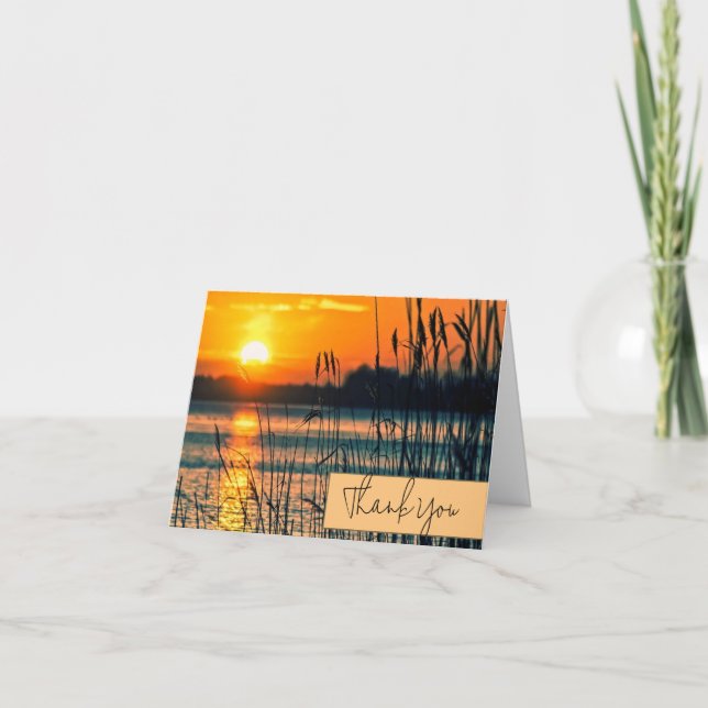 Carte Coucher de soleil personnalisable  (Devant)