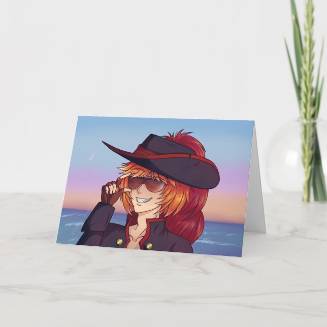 Carte Coucher de soleil pirate (Devant)