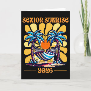 Carte Coucher de soleil senior vintage 2026 Seniors de C
