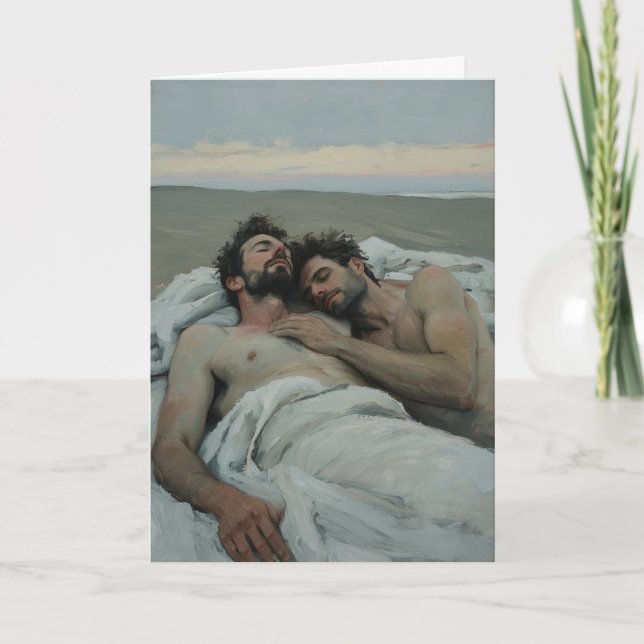 Carte Coucher de soleil sur les dunes de la plage embras (Devant)