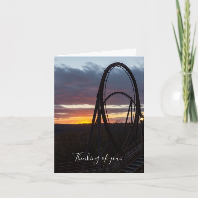 Carte Coucher De Soleil Sur Wildfire Penser À Votre Cart (Devant)