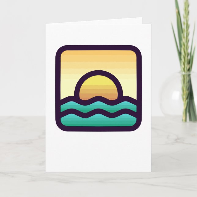 Carte Coucher du soleil (Devant)