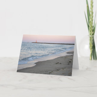 Carte Coucher du soleil à la plage