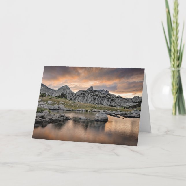 Carte Coucher du soleil au lac pyramid (Devant)