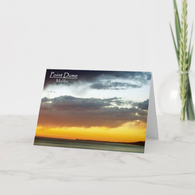 Carte Coucher du soleil de Dume de point (Devant)