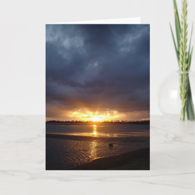 Carte Coucher du soleil de Kam de fort (Devant)