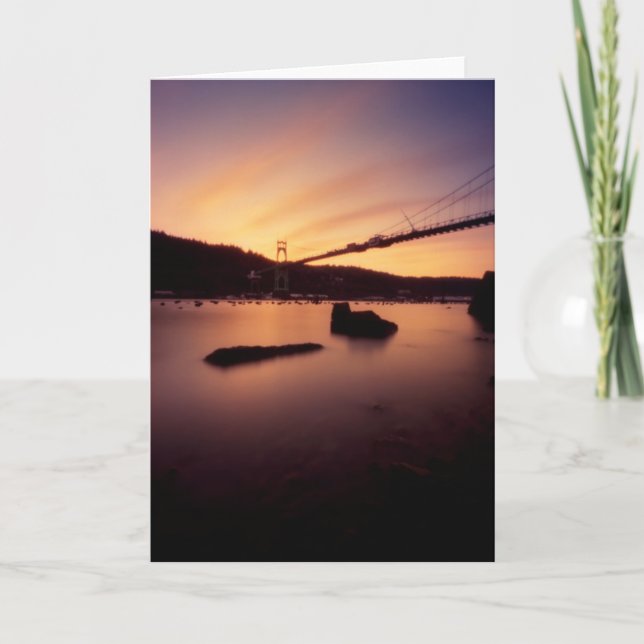Carte Coucher du soleil de pont de St Johns (Devant)