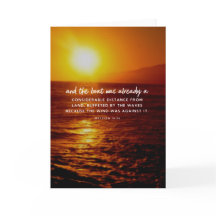 Coucher du soleil d'océan de vers de bible