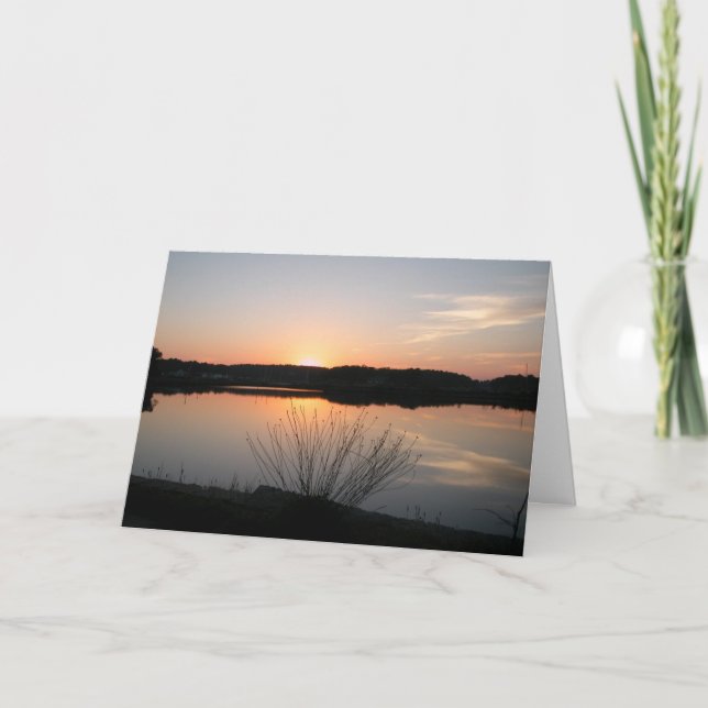 Carte Coucher du soleil - sympathie (Devant)
