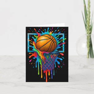 Carte Couleur de basket-ball Couleur Splash Hoop Net Sla